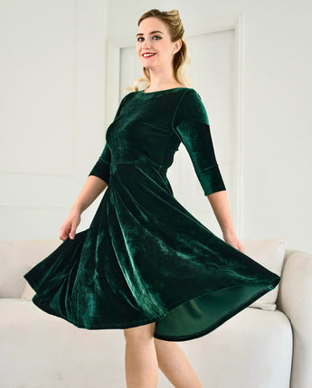 Betty women's velvet dress